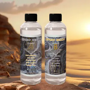 Crystal Clear Epoxy Resin Set 230ML/500ML/1000ML, High Hardness Non-Yellowing, Safe DIY Starter Kit for Crafts Jewelry Making Casting Beading Making Diy Galaxy Beads