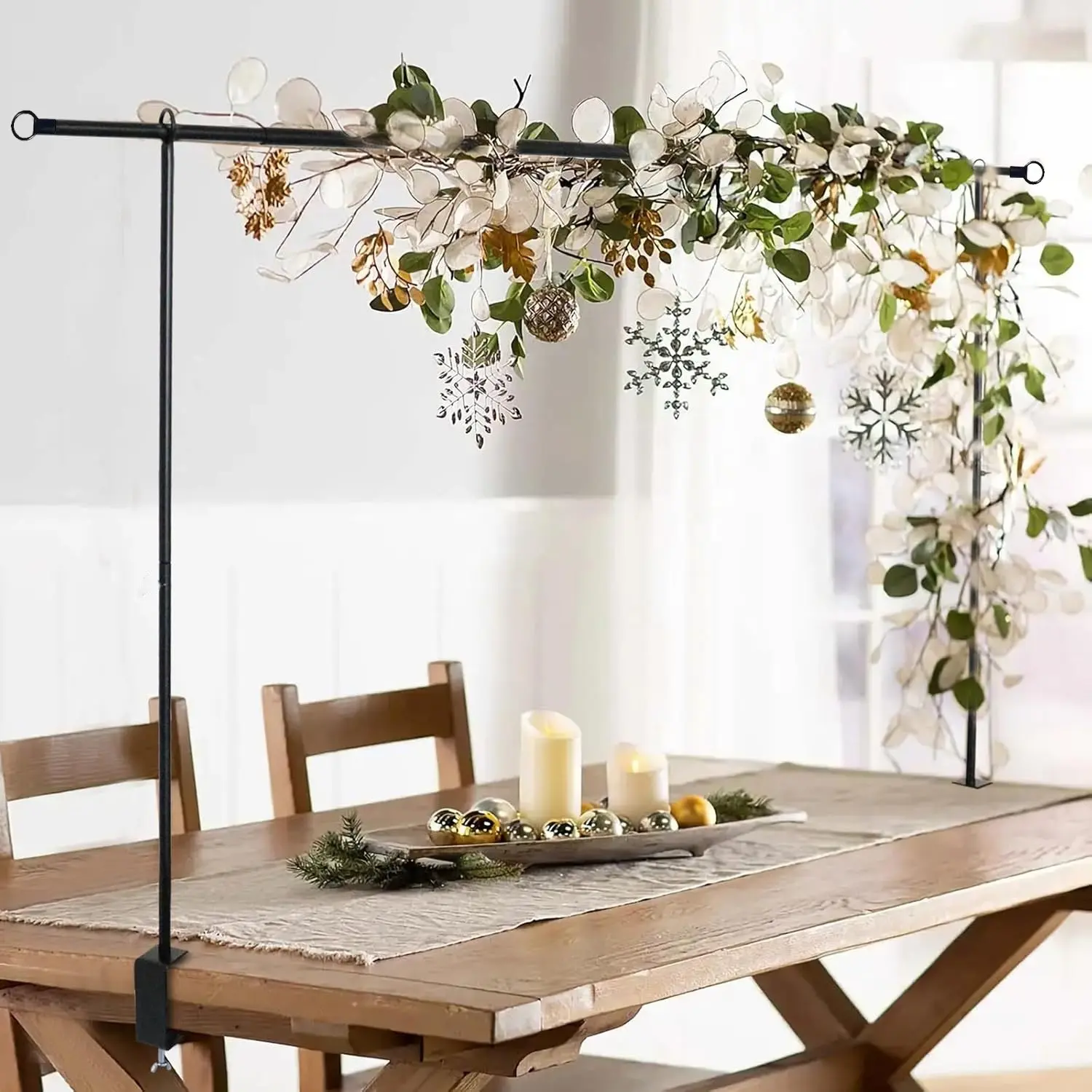 Heavy Duty Adjustable Table Rack Arch - Stable Metal Balloon Arch Stand for Parties, Weddings, Birthdays, Birthday Party Decorations Without Power Supply, Balloon Decorations