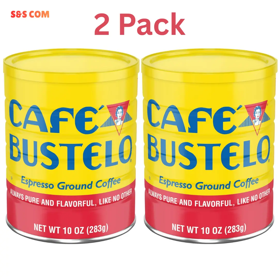 (2 Pack) Espresso Style Dark Roast Ground Coffee, 10 oz Can (2 Pack) Espresso Style Dark Roast Ground Coffee, 10 oz Can