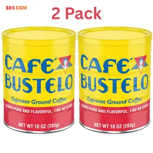 (2 Pack) Espresso Style Dark Roast Ground Coffee, 10 oz Can