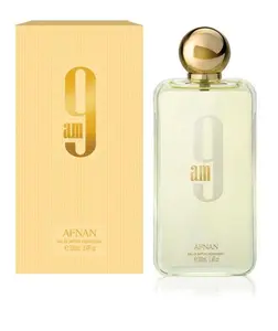 AFNAN 9AM U 3.4 FL.oz EDP SPRAY WHITE Aroma Eau De Parfum Fragrance Perfume Scent Blend Compact Lavender Scented Cosmetic Cologne Citrus Fruity