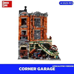 [BrickLORE](SHIP FREE) Corner Garage Apocalypse Version With Original Box 3325pcs 36*35*12cm