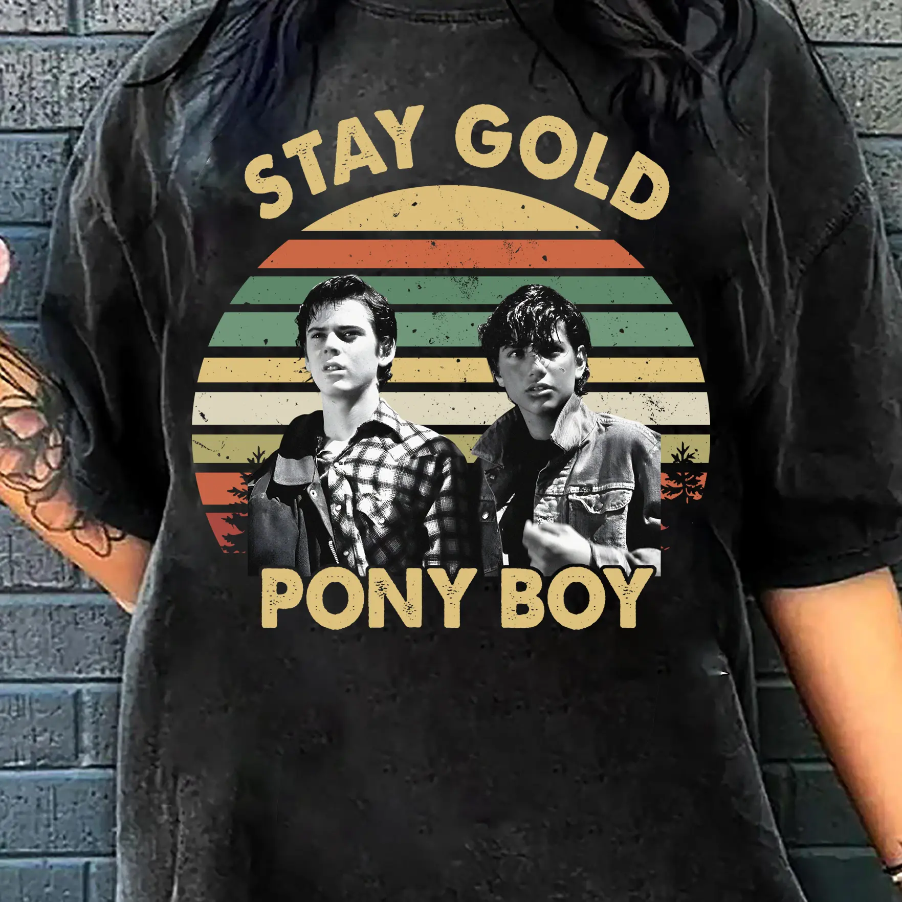 Stay Gold Ponyboy Vintage T Shirt Sweatshirt Hoodie, Retro The Outsiders Inspired Movie Tee, the outsirders tv, michael curtis, johnny cade, ralph macchio, ponyboy curtis