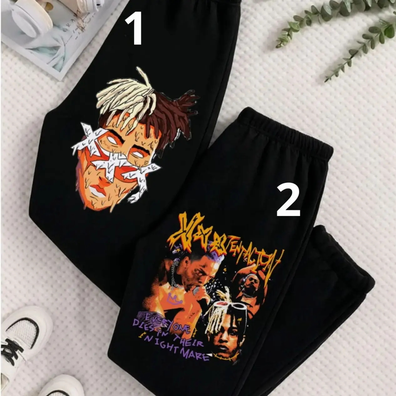 XXX Tentaci0n Revenge Merch Inspired Sweatpants Unisex – Hip Hop Rapper Graphic Jogger Pants, Streetwear Casual Pants for Fans G