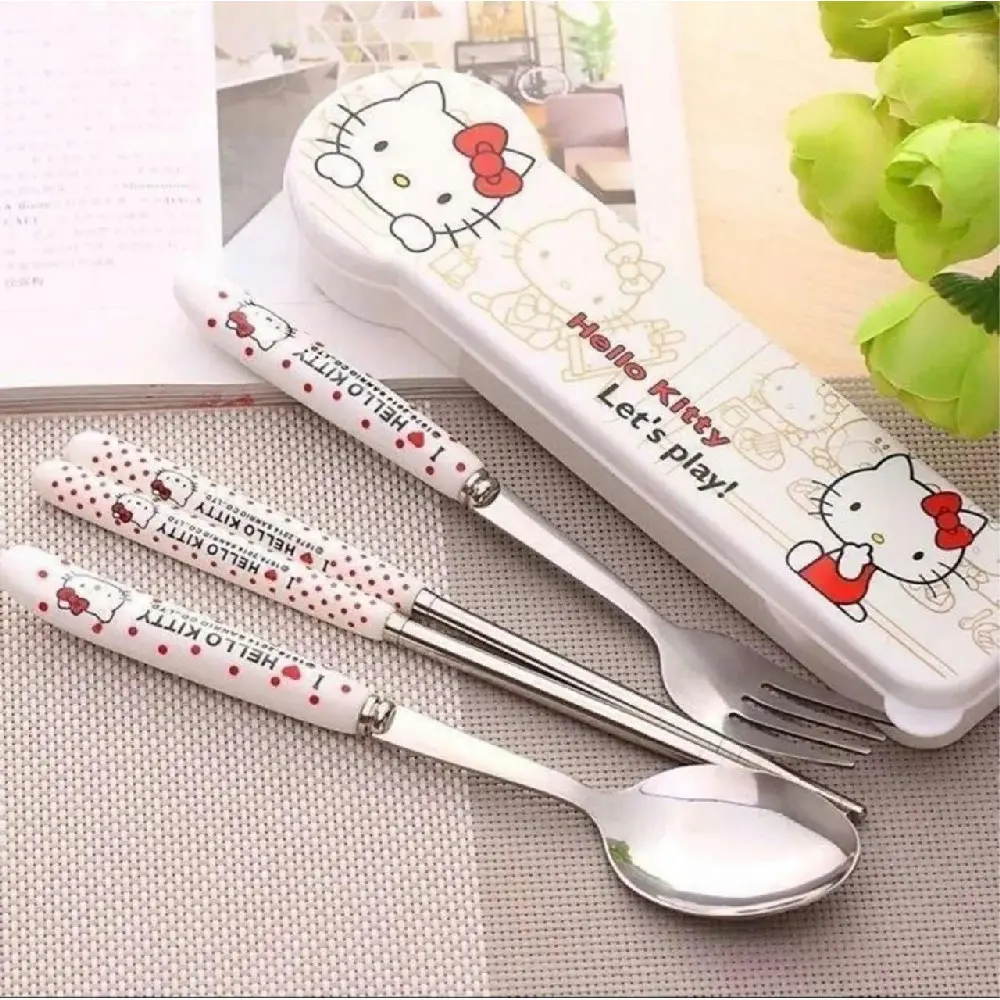Sanrio Hello Kitty Stainless Steel Chopsticks