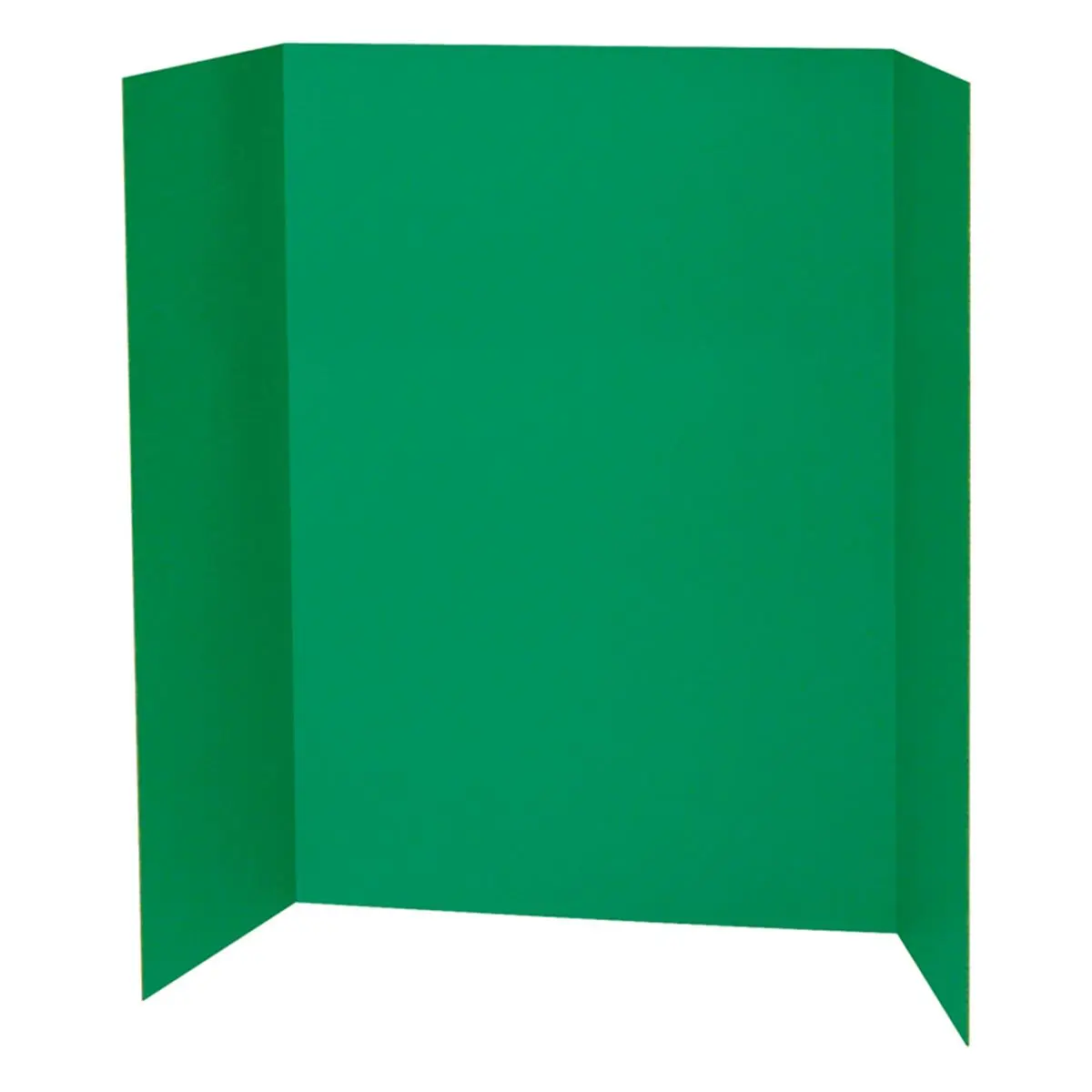 Pacon Trifold Corrugated Presentation Board, 48x36 in, Recyclable Single-Wall Display, Green, 6-Count for Sports Coaches & Science Fair Presentations, 48 X 36 In, Science Fairs