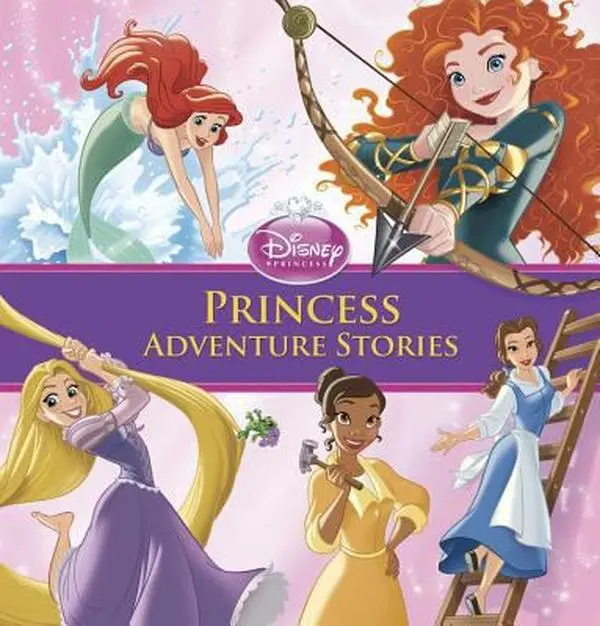Used Disney Books Hardcover Princess Adventure Stories Collection - English, for Girls, with Challenges, Quests, 200 Beautiful Illustrations (Educational School & Office Stationery Supply), Princesses