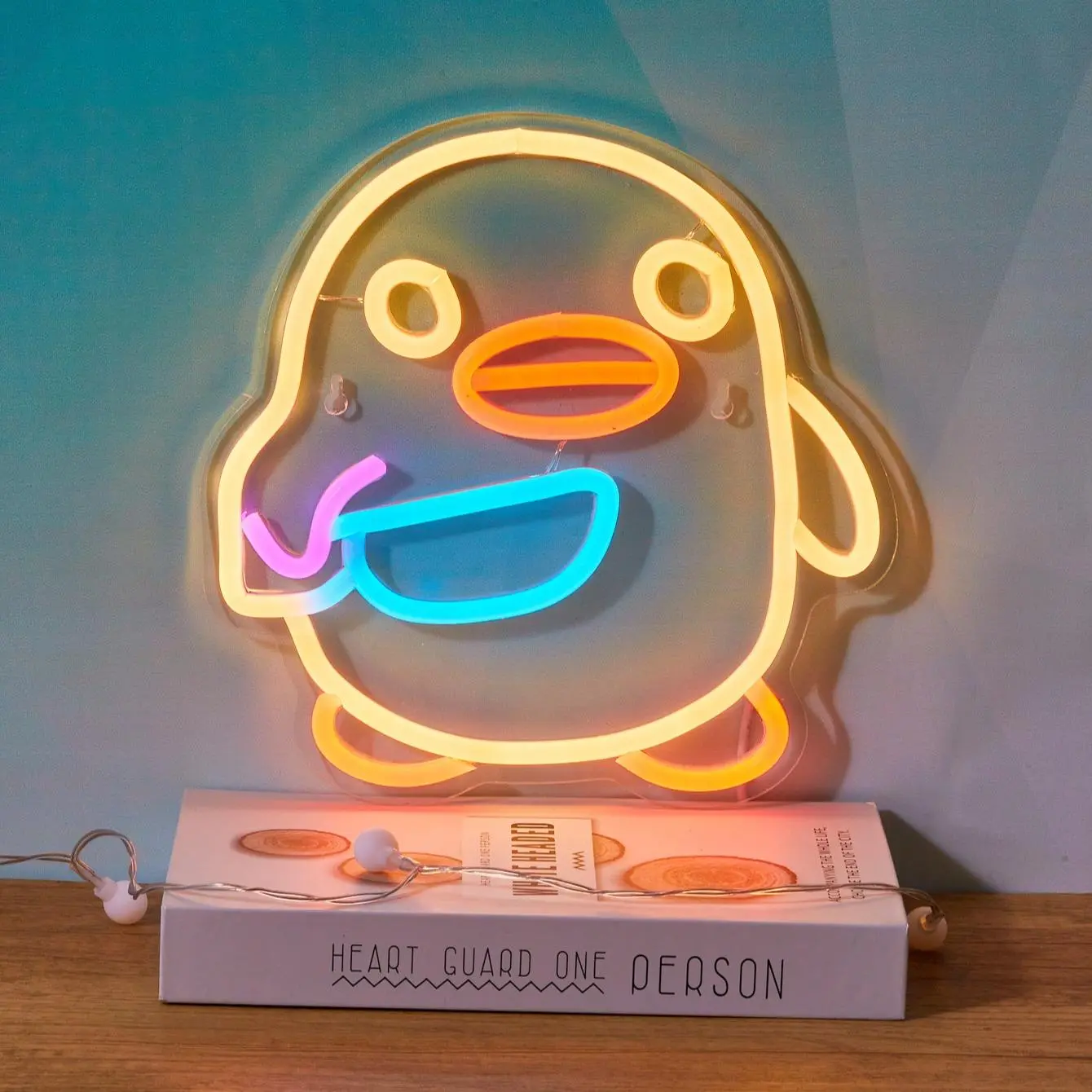 Penguin Shaped Neon Sign, USB Powered Neon Light, Decorative Neon Sign for Home Party Bedroom, Home Decor, Room Decor, Party Decor, Ambient Lights, Decorative Atmosphere Lighting