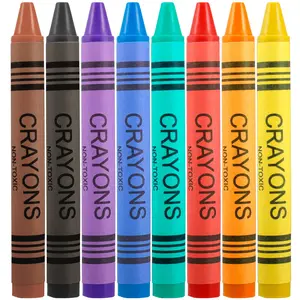 20 Pack Crayons Bulk  160 Count 8 Colors Easy To Hold Party Favors For Home Birthdays Goody Bags Stocking Stuffers