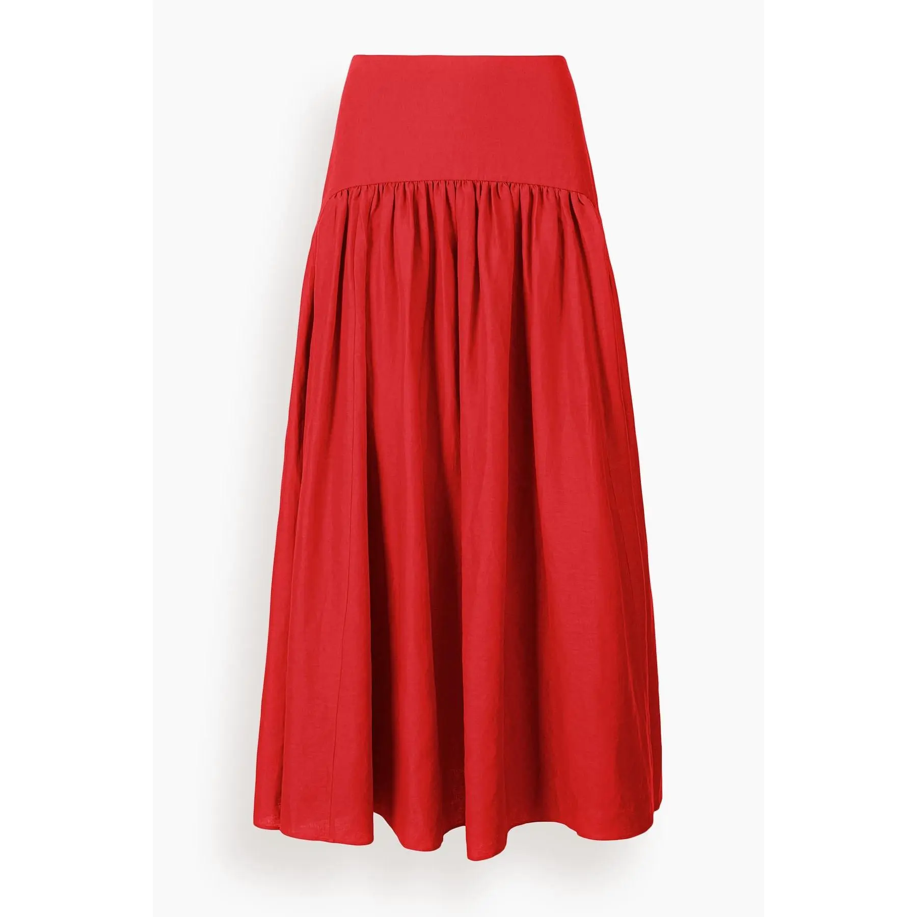 Procida Linen Skirt in Tomato