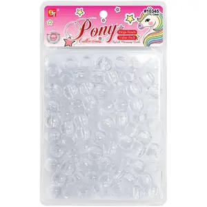 BT Mega 9 mm Round Stackable Beads for Beading Making, Beaded Edge Hair Accessories, Stackable Bead