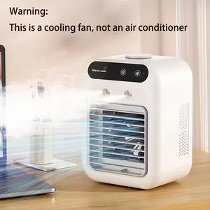 Portable Mini Personal Air Cooler, Mini Air Cooler Fan, USB Rechargeable Air Cooler with Digital Display, Small and Lightweight Air Conditioner for Dormitory, Office, Car