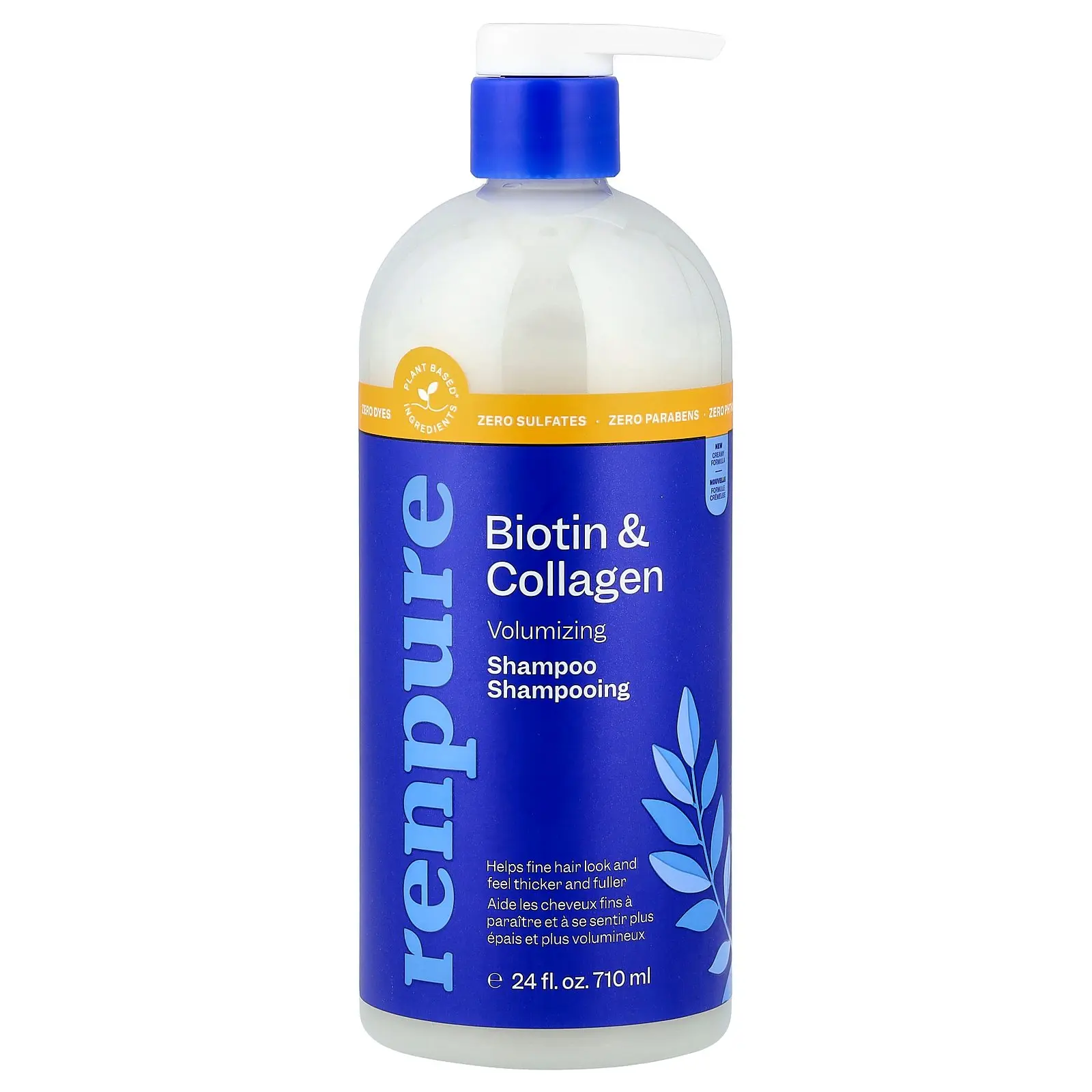 Renpure Volumizing Shampoo, Biotin & Collagen, 24 fl oz (710 ml) Renpure Volumizing Shampoo, Biotin & Collagen, 24 fl oz (710 ml)