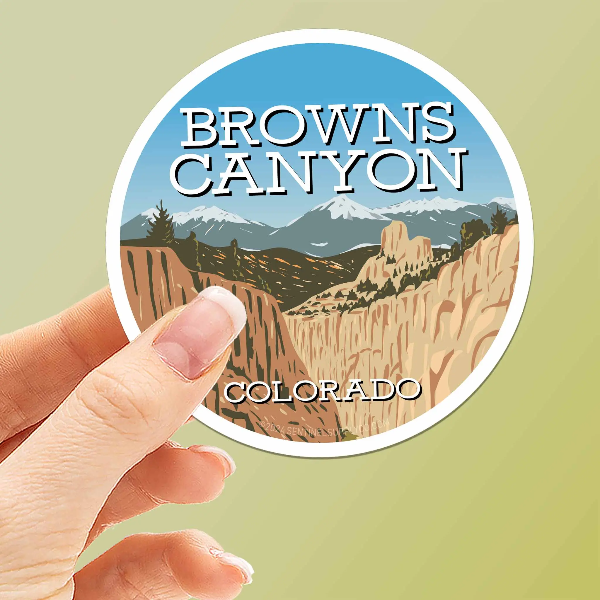 Browns Canyon National Monument Colorado Sticker