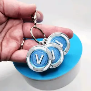 V-Buck MINI Charm Keychain - Bag Tag Fortnite Inspired 3D printed