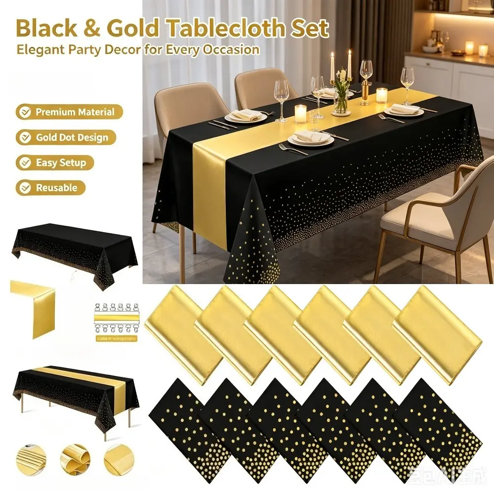 1set Rectangular dining table decoration tablecloth dining table middle decoration festival event light luxury wedding birthday party bride gift giving party banquet desktop decoration supplies