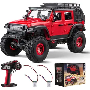VEVOR RC Crawler 1/24 Scale RC Car Rock Crawler All Terrain 4WD Off - Road Truck with led Light 2 Rechargeable Batteries, 2 - Speed Adjustable Hobby Racing Car Gift for AdultsVEVOR Super Brand Day