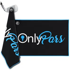 Fore Show Magnetic Golf Towel (Only Pars) Waffle Microfiber with Magnet for Golf Bags, Carts & Clubs - 24” x 16” Funny Golf Gift Accessory For Men