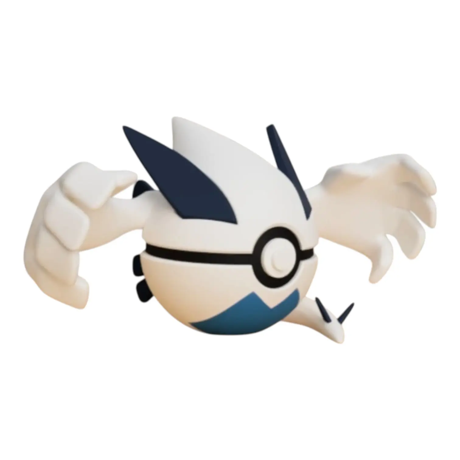 3D Printed Lugia-Inspired Poke Ball Figurine, Collectible Figure Decor for Home Display
