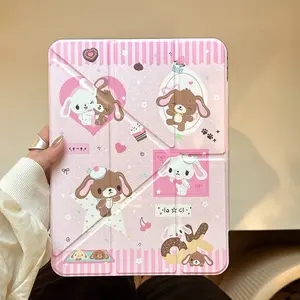 Cute Rabbit iPad Case for iPad 11th Gen, Hybrid Protective Cover with Pen Slot, Anti-Bend Design for Girls & Boys, Model Xinghao, Tablet Protective Cover