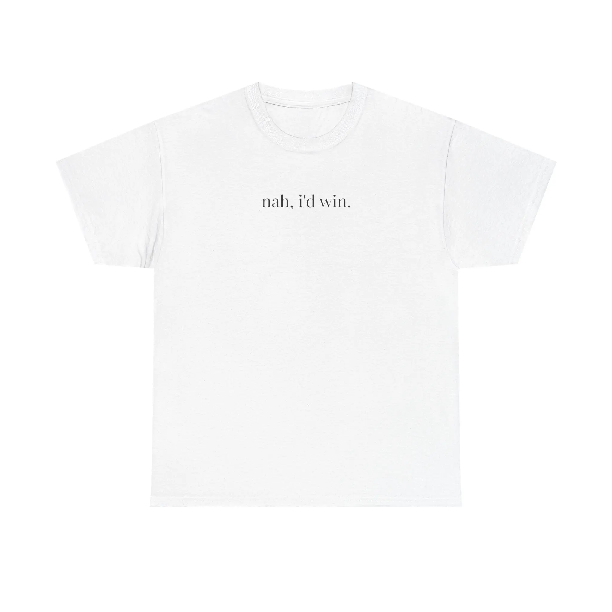 “nah, i’d win.” lowkey anime tee