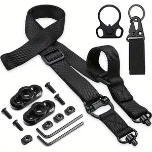 2-Point Sling Quick Adjust with Swivels, QD Sling Mount Straps with Fast Adjust Thumb Loop