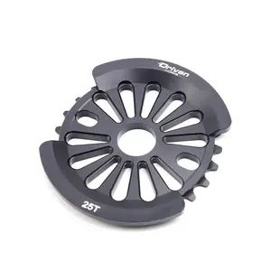 M Driven 7075 Aluminum Alloy Bmx Chainwheel with Guard, 25 Tooth Bmx Bicycle Part, Silver Color, 1/2 Inch X 1/8 Inch 25t bmx sprocket