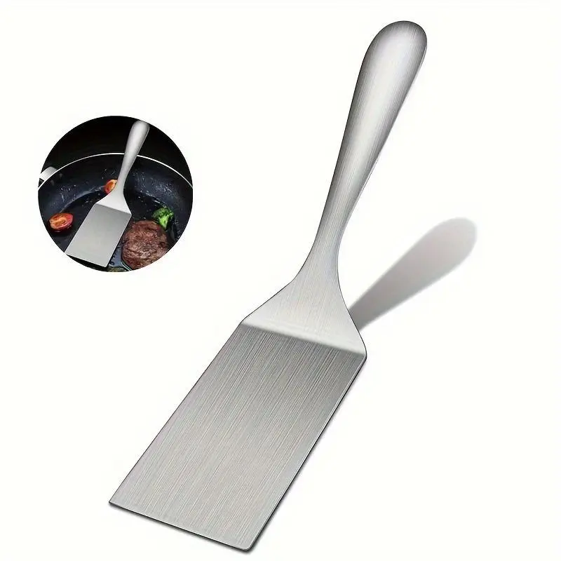 Stainless Steel Spatula, Grill Turner Spatula, Small Frying Shovel, Steak Shovel, Pancake Special Tool, Kitchen Barbecue Utensils, Small Kitchen Gadgets, Cooking Gadgets, Kitchen Tools
