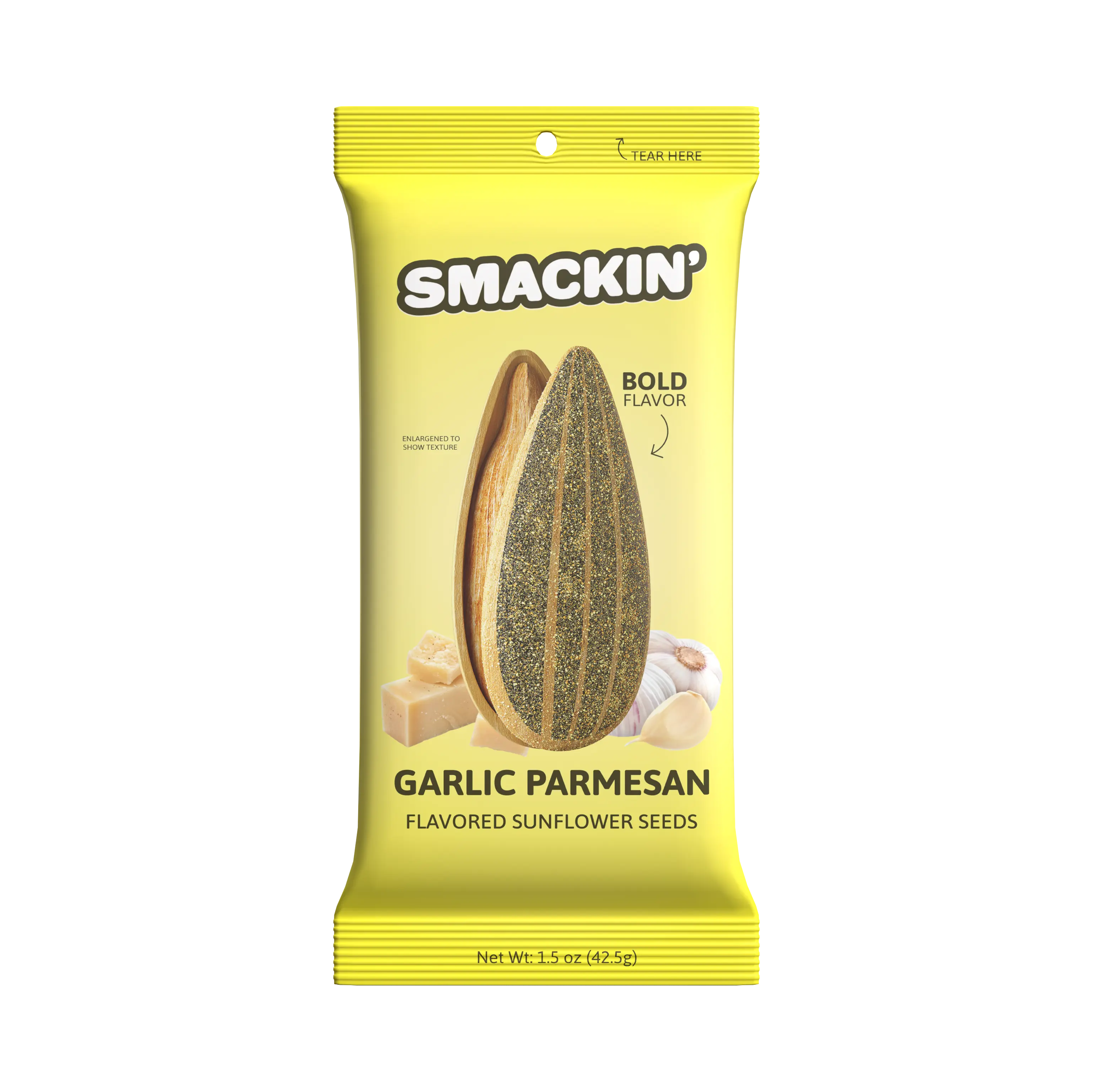 Garlic Parmesan Sunflower Seed Sampler Pack, 6 Total 1.5 Ounce Single Serve Bags