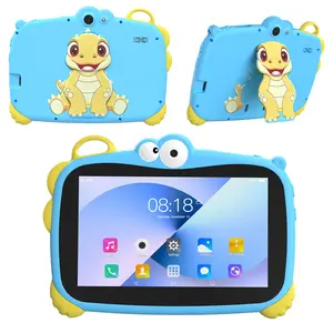 7 Inch Kids Tablet PC Android 13.0 4GB 64GB, Dual Camera 2mp+5mp, WiFi Bluetooth-compatible, Shockproof Case, Parental Control, Ideal Gift