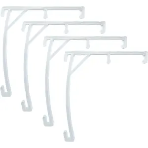 4 Pcs 3.5" Clear Plastic Vertical Blind Valance Clips Blind Bracket