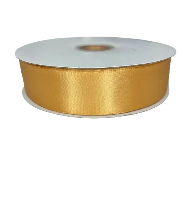 1 1/2"  Gold Satin Ribbon Double-face 100 Yds