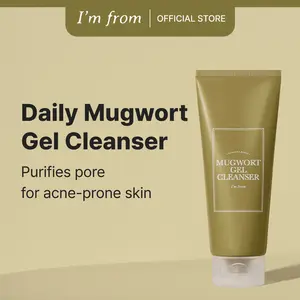 [I'm From Official Shop] Daily Mugwort Gel Cleanser 150ml, Mugwort 60%, Calming, Soothing, Mild low pH Korean Face Wash for Sensitive, Irritated Skin Facial Skincare