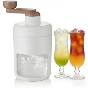 Manual Ice Shaver and Snow Cone Machine - Portable Ice Crusher and Shaved Ice Maker with BPA-Free Ice Cube Tray - Perfect for Summer Treats and Desserts