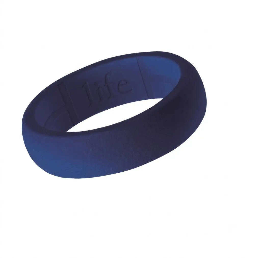 Life Rings- Silicone Rubber Ring- Blue