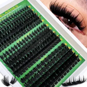 Tapered Cluster False Eyelashes — Lightweight and elongating with a mink-like texture; fluffy, natural-looking, and reusable. These faux-mink "Fairy" single-cluster lashes are also suitable for application on the lower lash line.