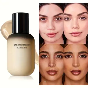 Beauty Glazed Medium Coverage Natural Finish with Vitamin C Evens Skin Tone Diminishes Dark Spots Concealer & Foundation Flawless Daily Use Makeup Cosmetic 3Wl