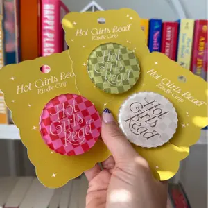 Hot Girls Read Kindle Grip Acrylic Kindle, Phone Holder Quicksand, Griptok Holder