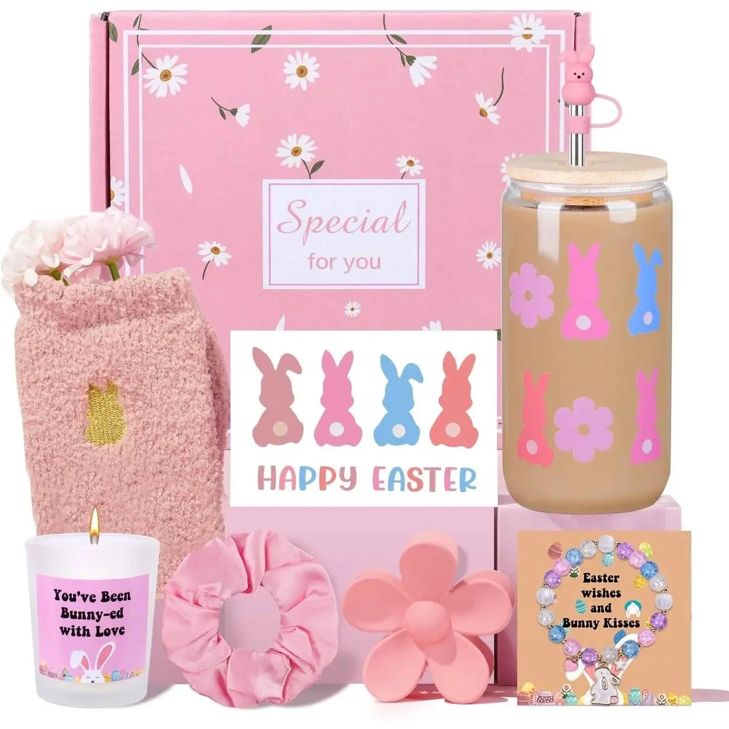 Easter Gifts for Teens Girls, Women, Easter Basket Stuffers for Teen Girls, Easter's Basket Idea for Teens, Bunny Gift for Girl,Easter's Baskets Essentials for Adults