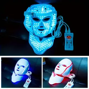 Insert LED Seven-Color Facial Care Mask, Facial Care Instrument, Facial Beauty Instrument, Multi-Wave Therapy for Face & Neck, Perfect Gift for Valentine's Day & Other Festivals