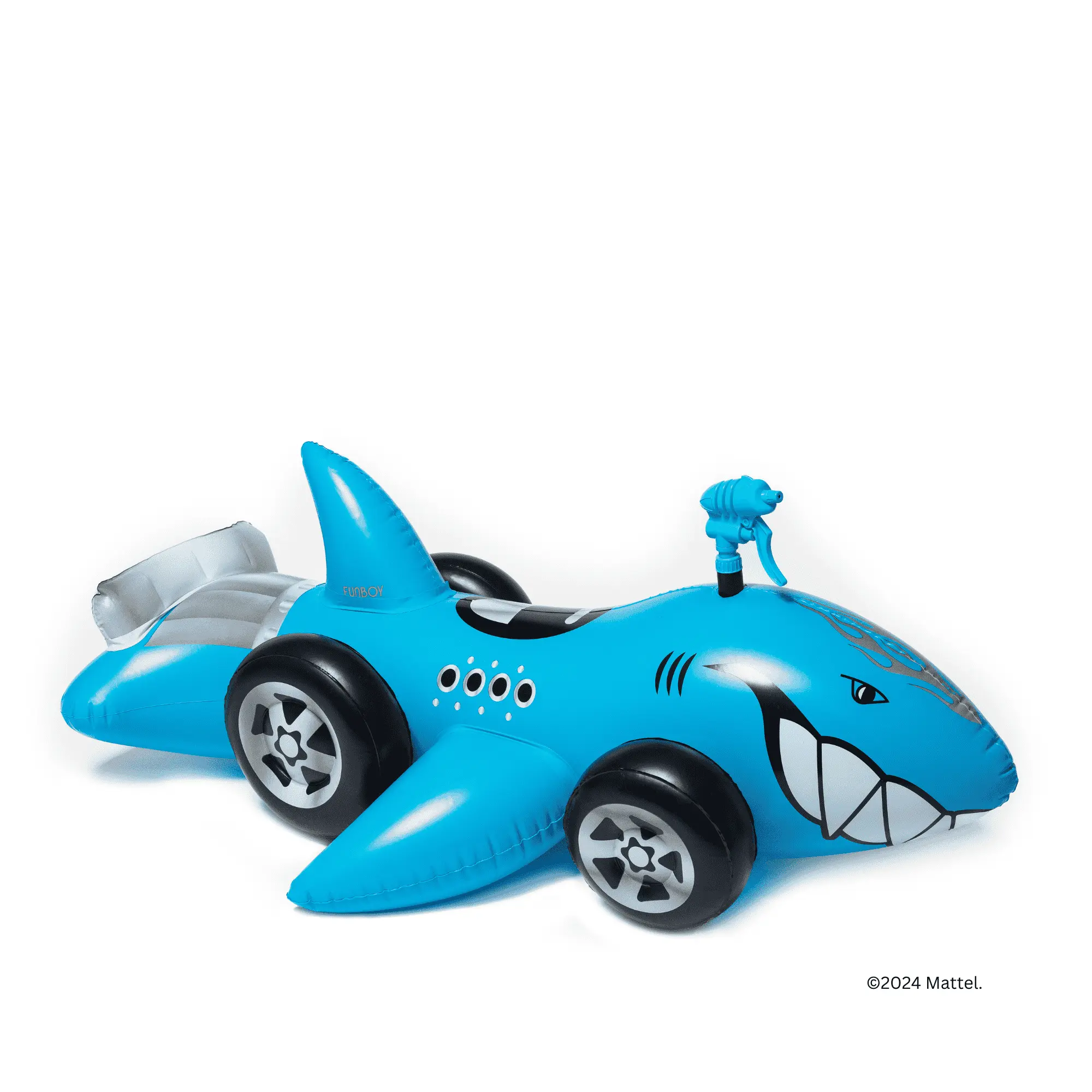 FUNBOY Kids Sharkruiser™ Pool Float - 3rd Party Tested Water Play Gear with Water Squirter, Fun Pool Floaties for Swimming & Outdoor Activities