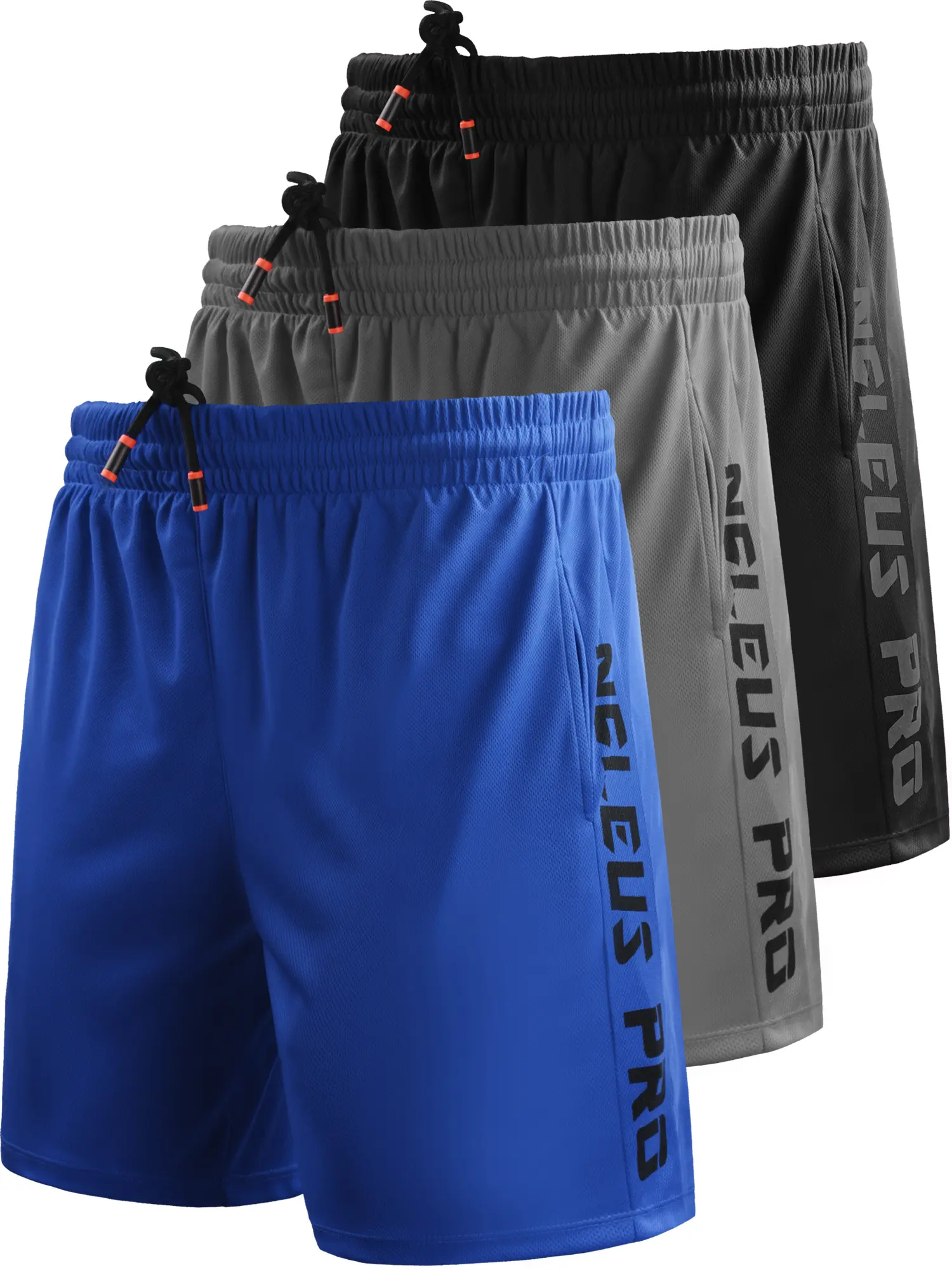 Neleus Men's Lightweight Breathable Sports Shorts, Moisture-Wicking Polyester Mesh for Athletic Workouts with Pockets, Male, Universal, Athletic Stretch Men's Sports Shorts, Bodybuilding Men's Sports Shorts tiktokshopbacktoschool