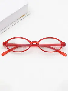 Vintage Oval Frame Eyeglasses, Anti Blue Light Eyeglasses for Women,Y2k Fashion Eyeglasses, Daily Clothing Decor, Perfect for Student Daily Use