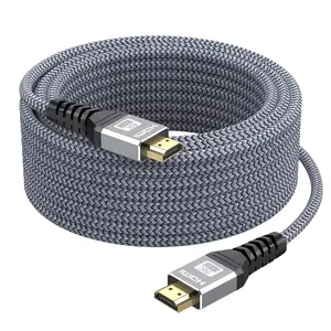 YYTEEK 8K 10K 4K HDMI Cable 48Gbps 15FT,Ultra High Speed HDMI Cable Braided Cord-4K@120Hz 8K@60Hz, DTS:X, HDCP 2.2 & 2.3, HDR 10  ARC eARC Compatible with Roku TV/PS5/HDTV/Blu-ray outdoorfun