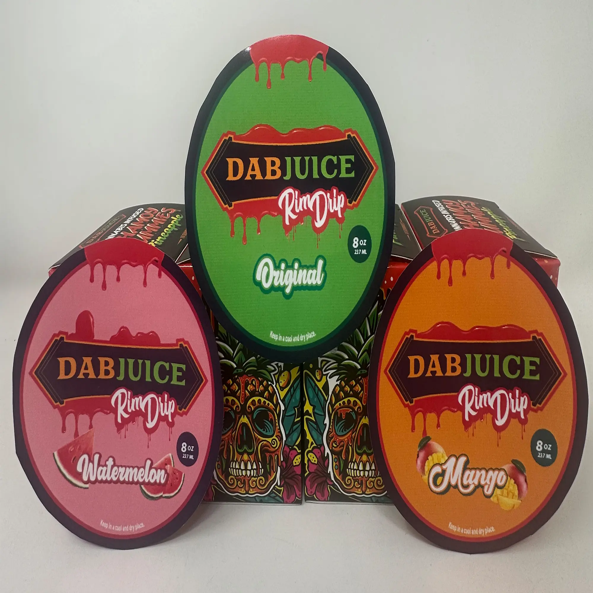 DABJUICE Original Flavor Chamoy Rim Drip – Perfect for Snack Topping & Cocktails