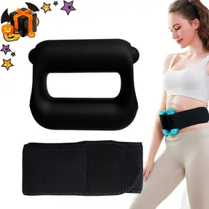 New Magic Ring Mini Massage Gun Myofascial Roller, Portable Pain Relief Muscle Relaxation Vibration Machine, Ergonomic Design, Elastic Waistband, Home Fitness Use