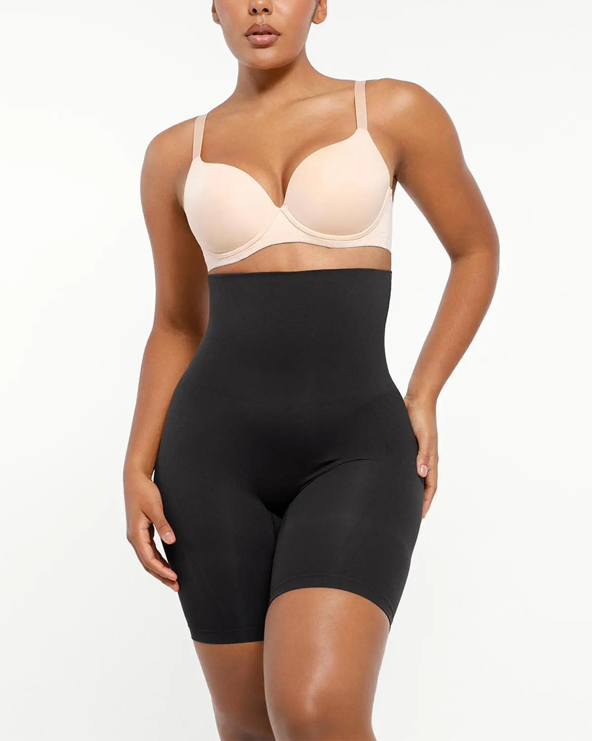 Shapellx Shapewear Sculpting Shorts for Women Seamless High Waisted Body Shaper Thigh Slimming Underwear Live