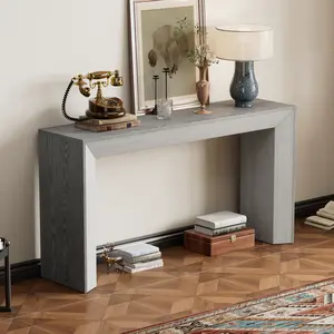 Christopher Knight Home ®   Mirod Elegant Console Table,Fireplace Design,Simple and Functional with High-Quality Wood Veneer Top ,Versatile for Hallway, Living Room, or Entryway