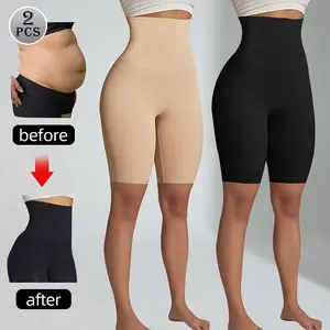 New slimming pants 2PC - Women's black high waisted yoga shorts -5/8 length compression sports shorts - suitable for squats and breathable - compression leggings for running, gym, and hot yoga