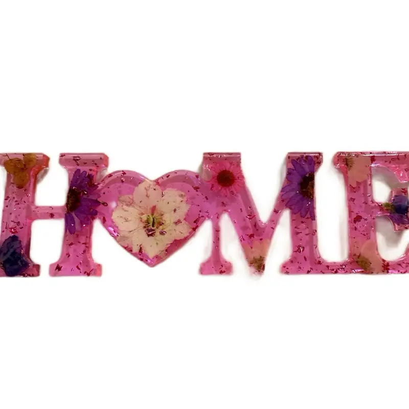 Handmade Resin Epoxy Home Decor with Pressed Flowers for Home Decoration Ornaments Hanging